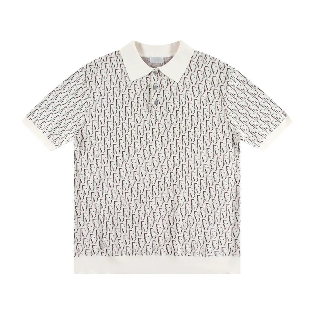 All-Over Jacquard Polo Shirt