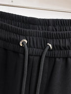 Curved Jacquard Spliced Shorts
