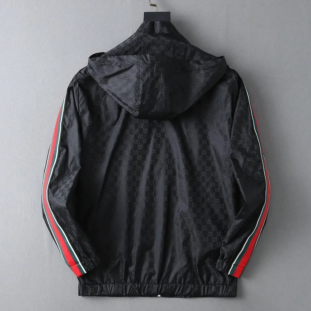 Stripe Casual Hooded Jacket