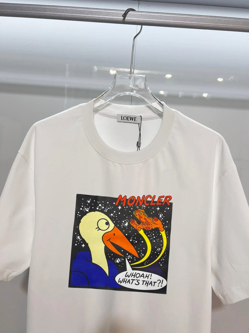 Space Duck Cartoon Oversized T‑shirt
