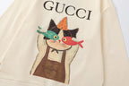 Cute Kitten Print Sweatshirt