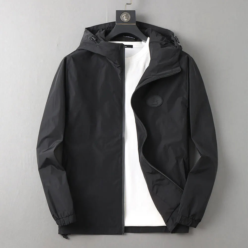 Circular Badge Hooded Jacket