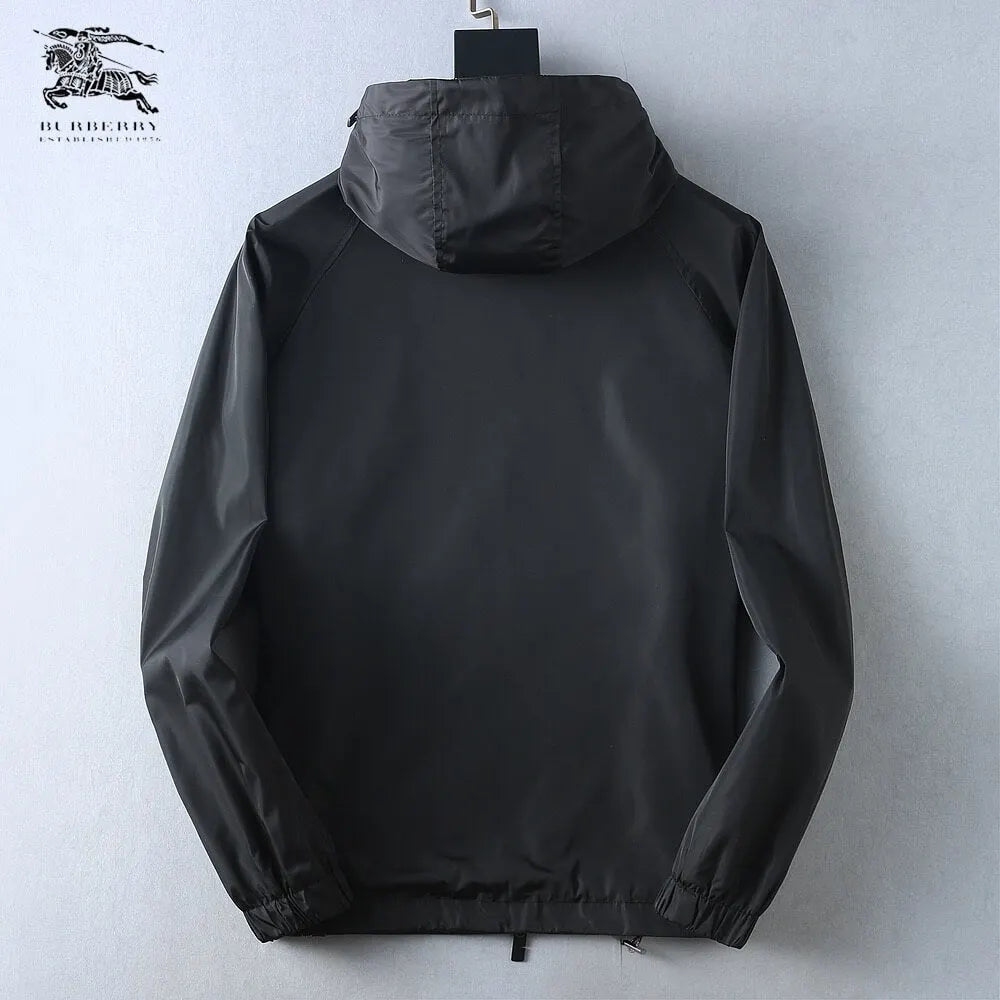 Horse Emblem Casual Hooded Jacket