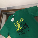Color-block Logo Printed Pure Cotton Short Sleeve T-shirt