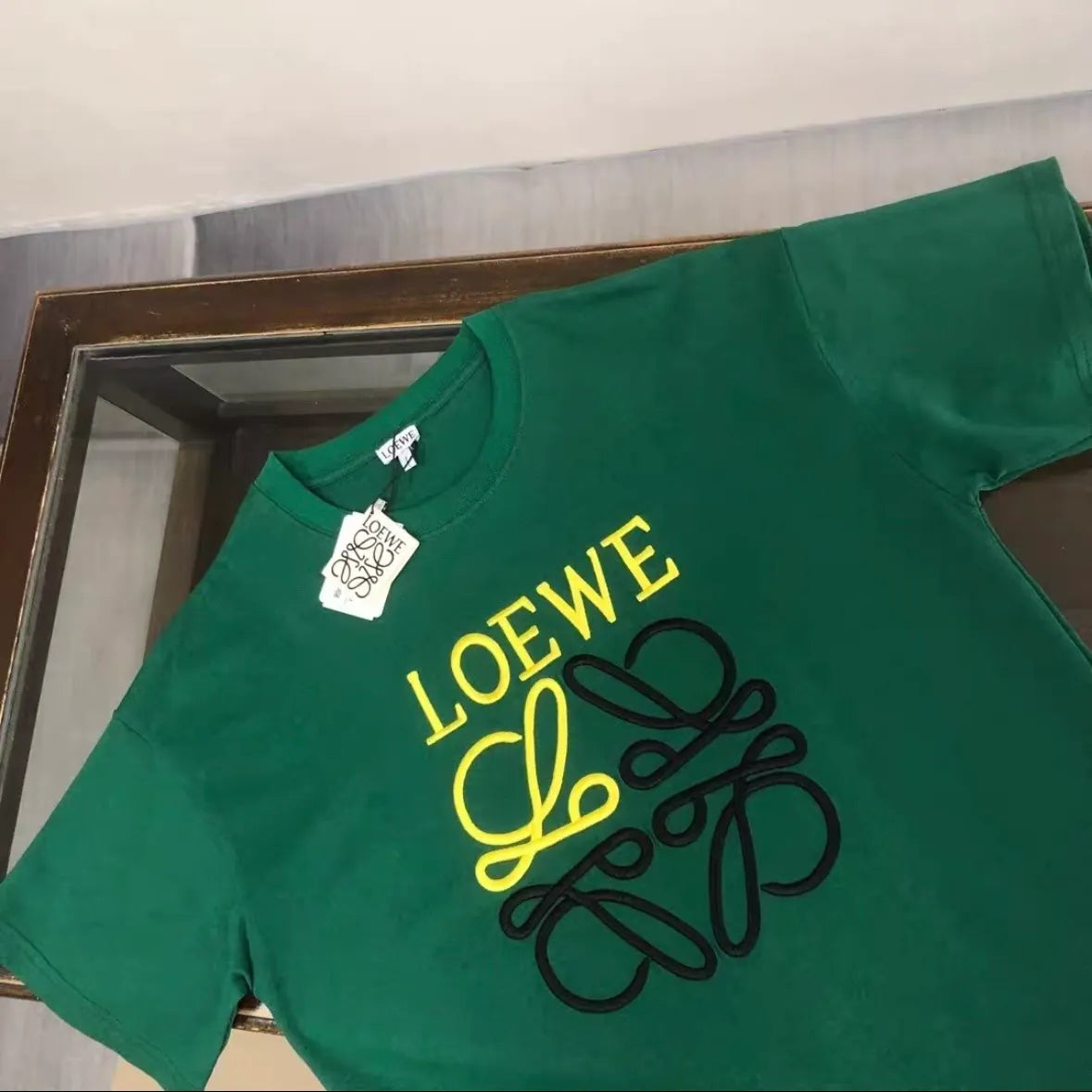 Color-block Logo Printed Pure Cotton  T-shirt