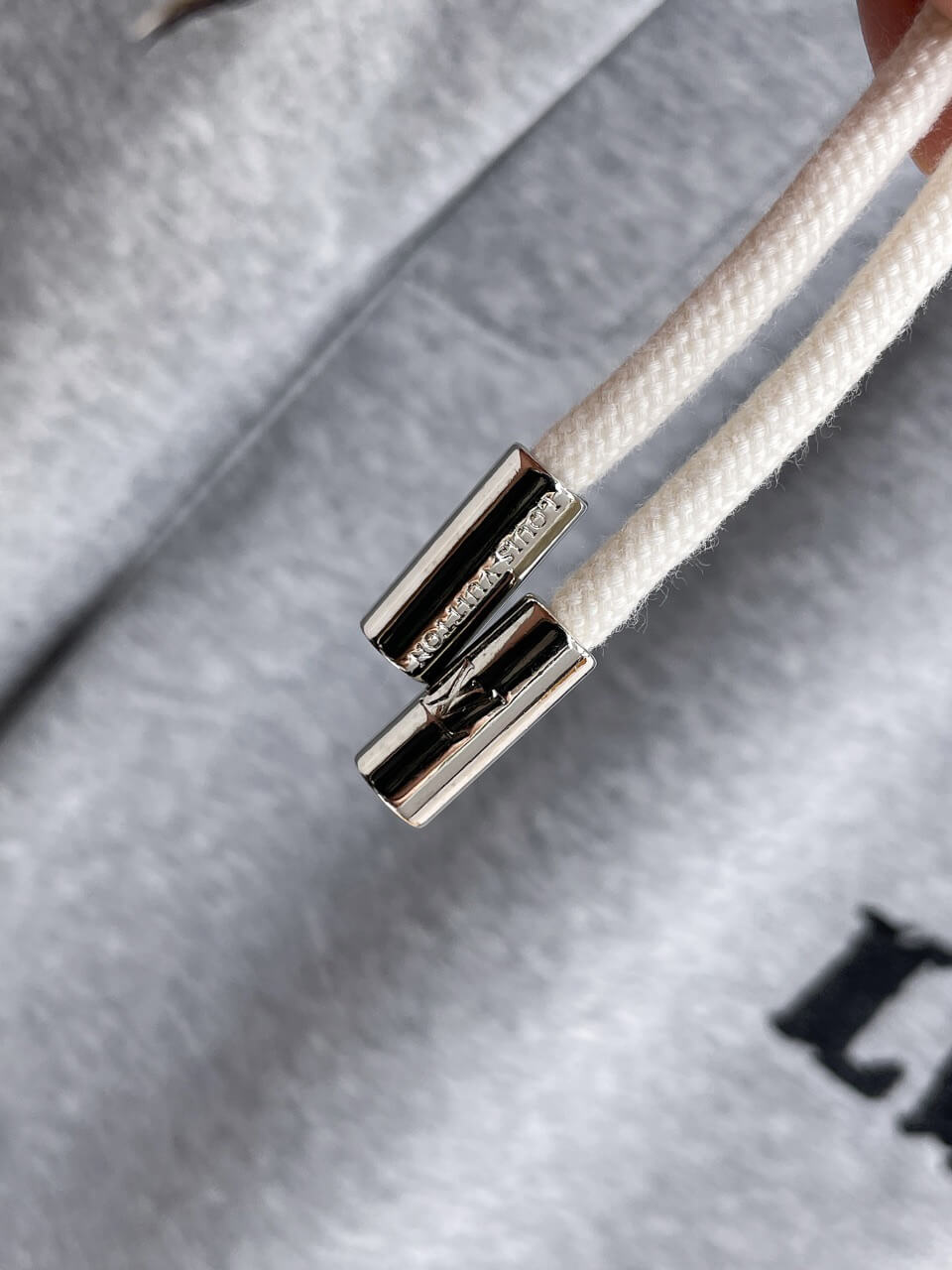Letter‑Embroidery Drawstring Sweat Shorts