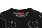 Vintage Jacquard Crew Neck Knit Sweater
