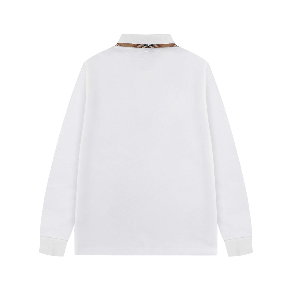 New Striped Collar Sweatshirt
