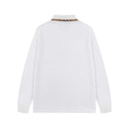 New Striped Collar Sweatshirt