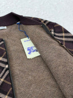 New Plaid Knit Jacket
