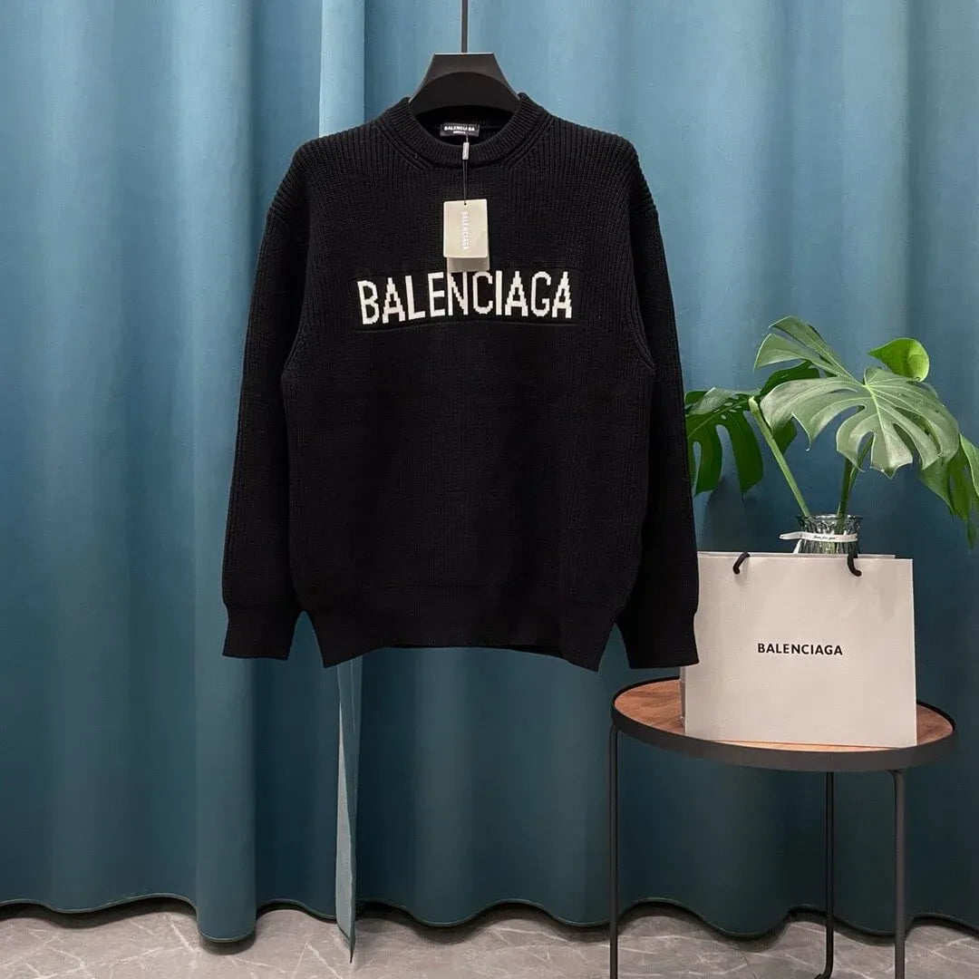 Classic Letter Embroidered Sweater