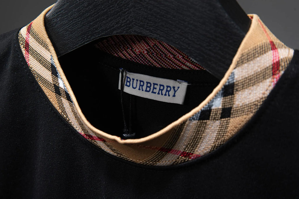 New Arrival Plaid Collar T-Shirt