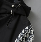 Monogram Spliced Hooded Jacket