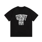 Hand Drawn Letter Print T Shirt