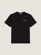 Double‑Exposure Letter Print T‑Shirt