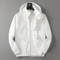 Button Placket Hooded Utility Jacket