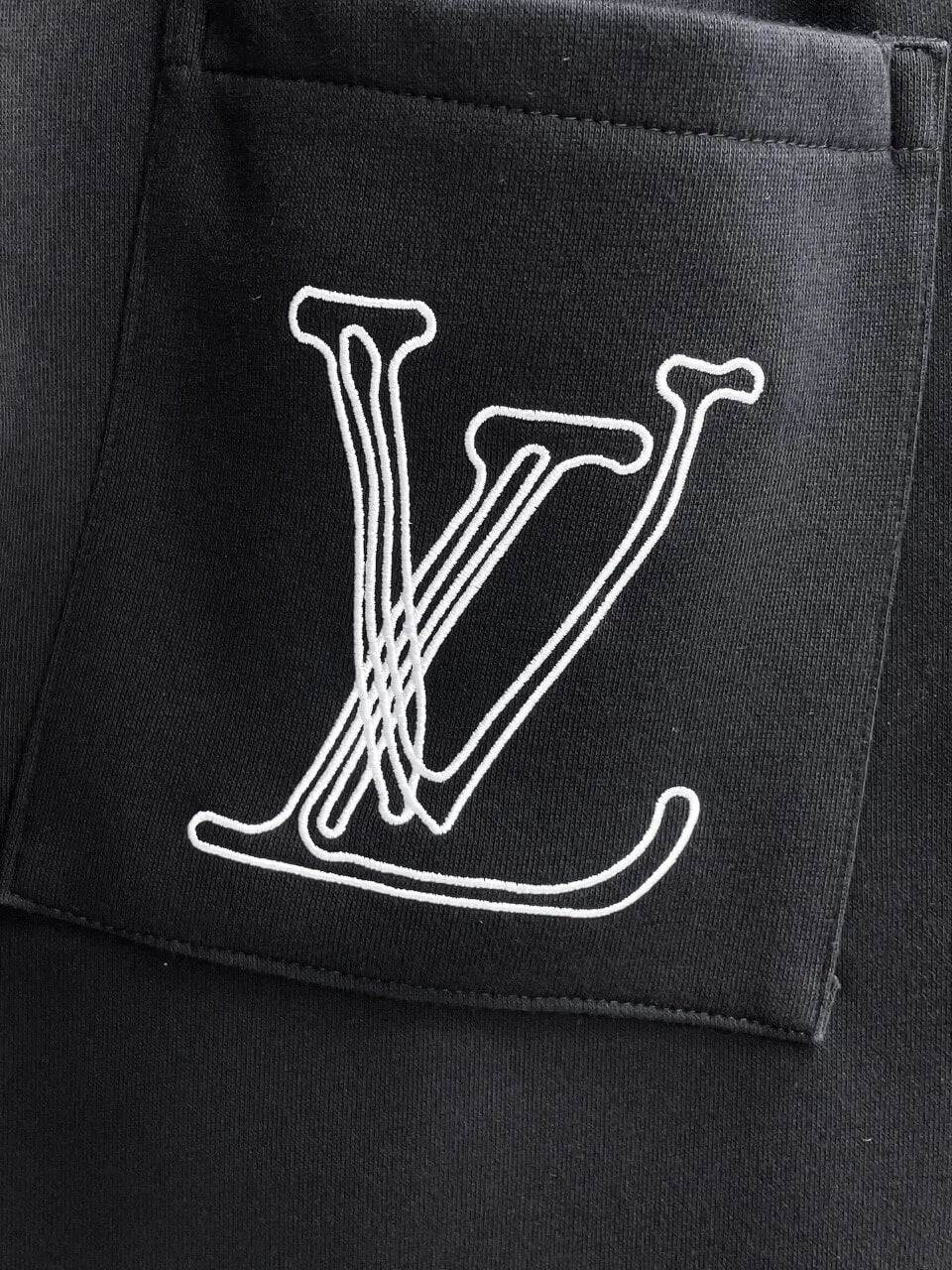 Vintage Script Logo Embroidered Casual Shorts