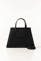 Classic Black Structured Tote Bag