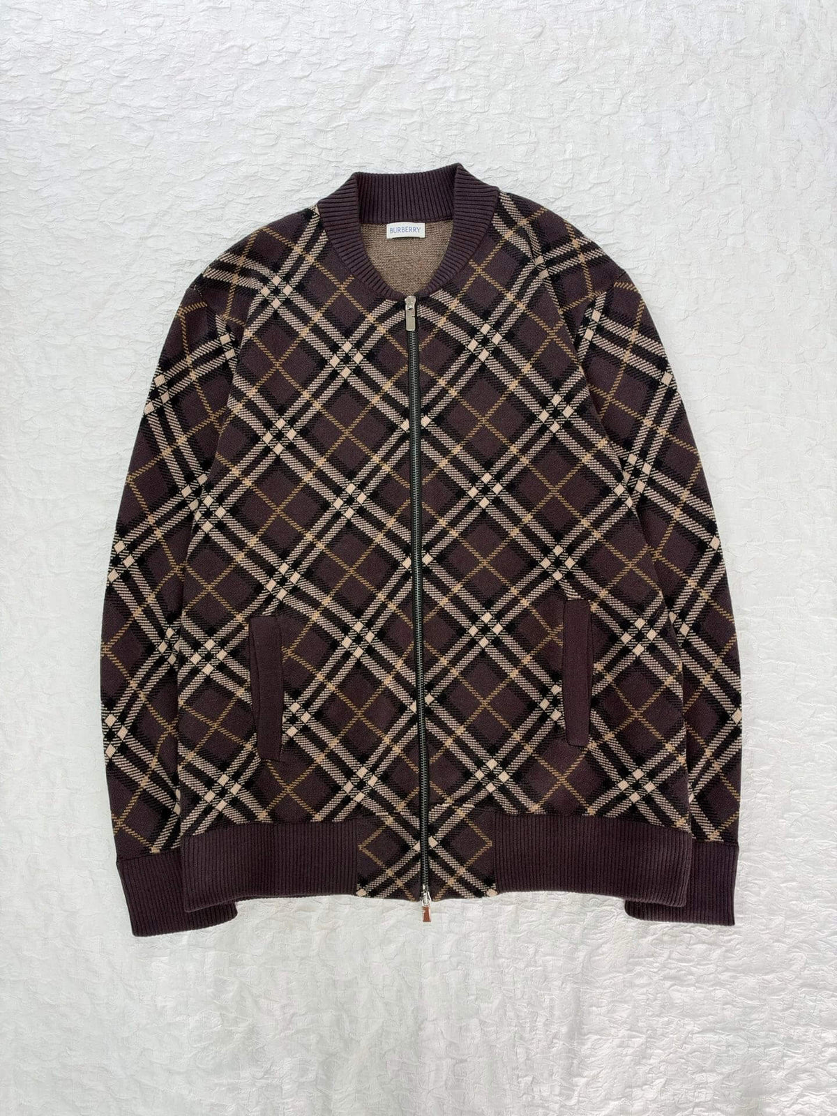 New Plaid Knit Jacket