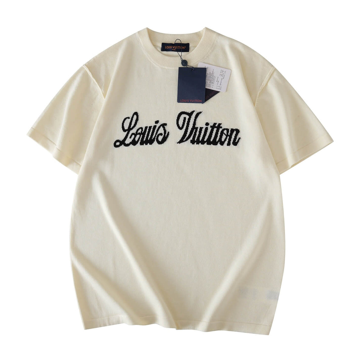 Chest Jacquard Knit T-Shirt