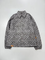 Grey All‑Over Vintage Monogram Jacket