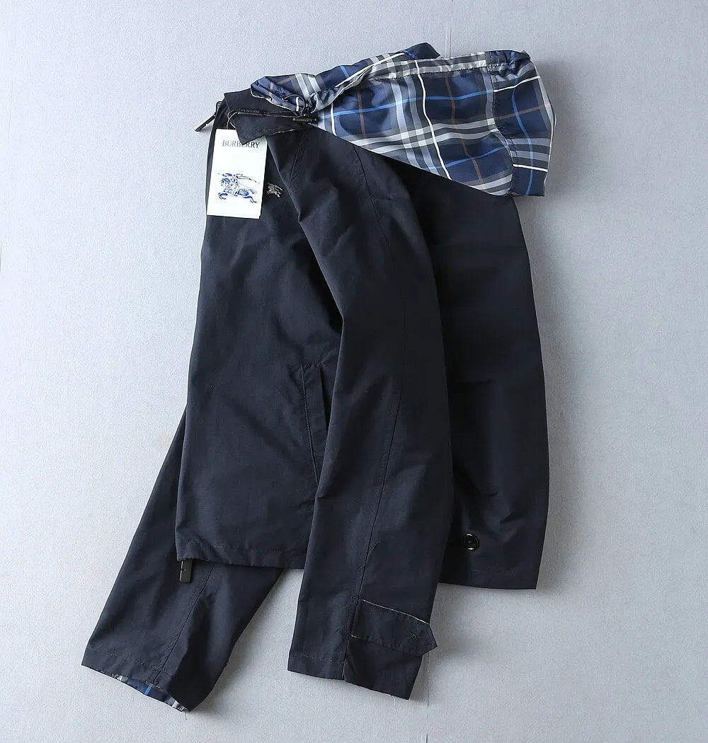 Plaid Lined Casual Hooded Jacket