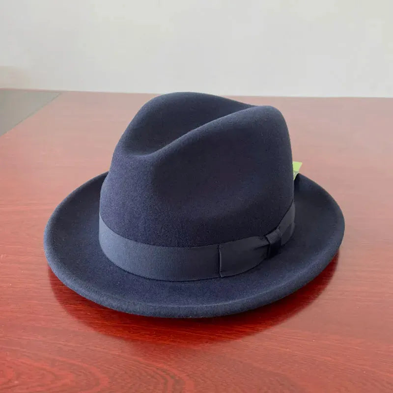 Men’s Short Brim Wool Fedora Hat
