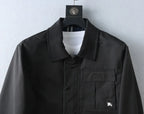 Plaid‑Lined Zip‑Up Collared Jacket