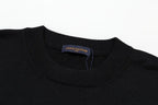 Cuff Embroidered Crew Sweater