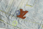 Colorful Embroidered Denim Jacket
