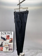 Geometric Embroidery Loose Straight Pants