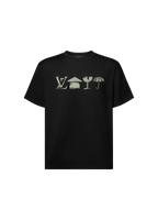 Distressed Print T‑Shirt