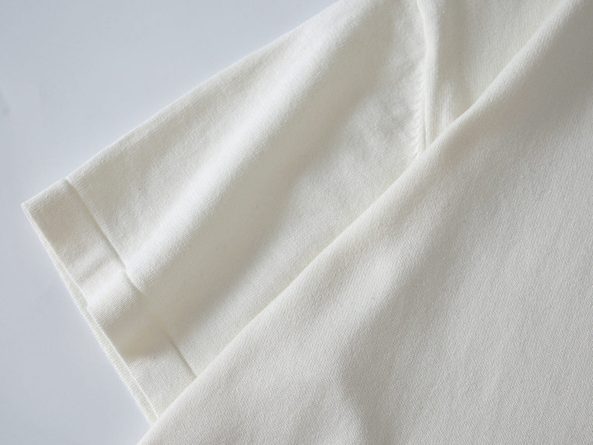 Embossed All-Over Vintage Knit T-Shirt