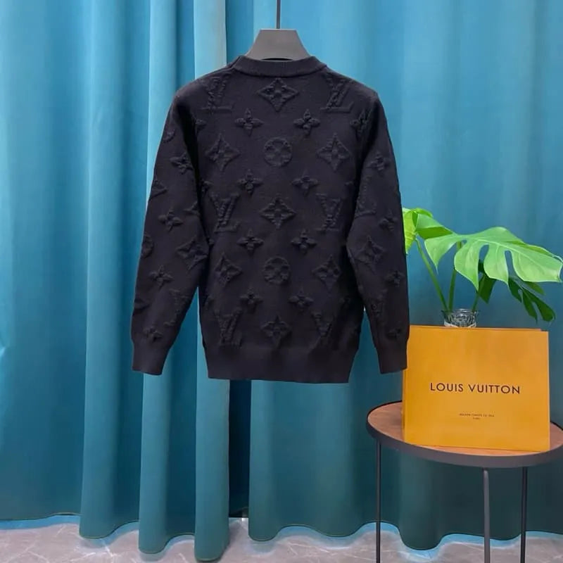 All-Over Jacquard Wool Knit Sweater
