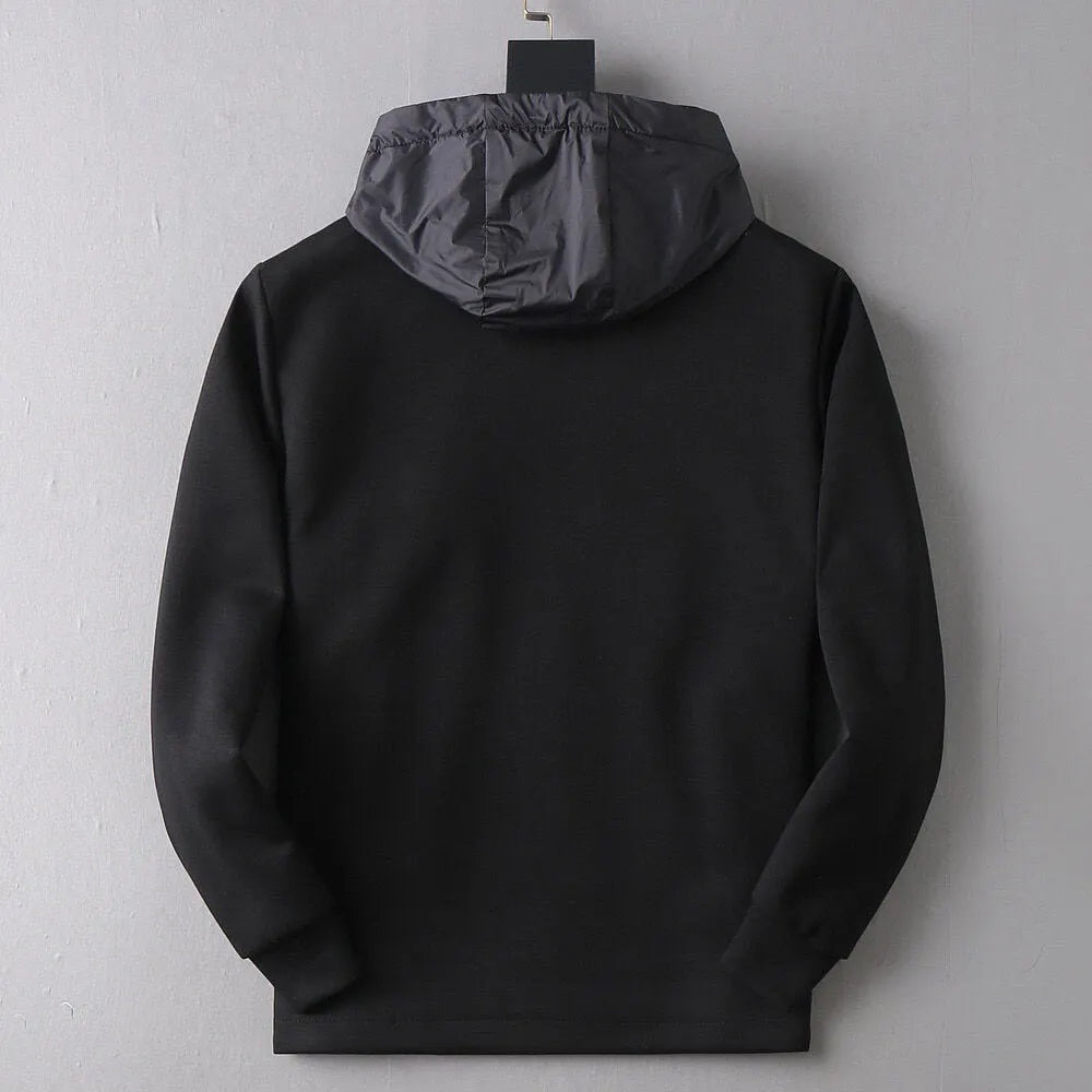 Hybrid Panel Casual Hooded Jacket