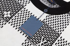 Checkered Monogram Knit Sweater