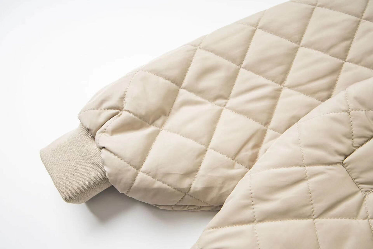 Diamond Quilted Padded Jacket