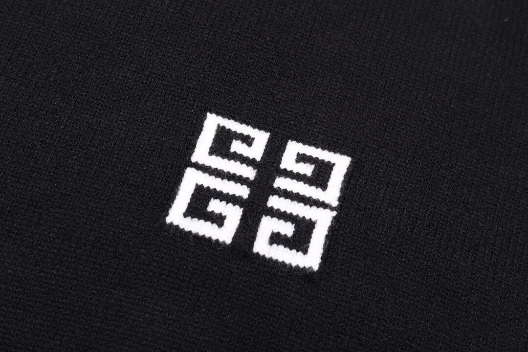 Minimal Square Logo Knit Sweater