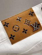 Monogram Leather Tag Jeans