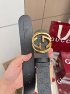 New All‑Over Print Double G Belt