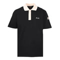 Embroidered Contrast Snap T-shirt