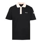 Embroidered Contrast Snap T-shirt