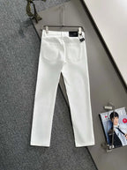 Classic Label Slim Straight Jeans