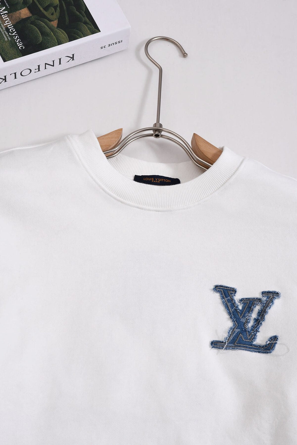 Distressed Embroidered Sweatshirt