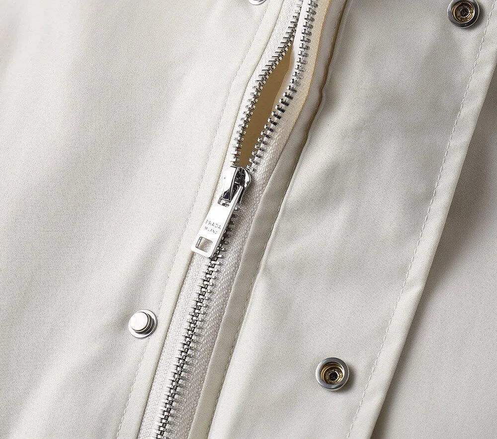 Contrast Panel Sporty Hooded Jacket