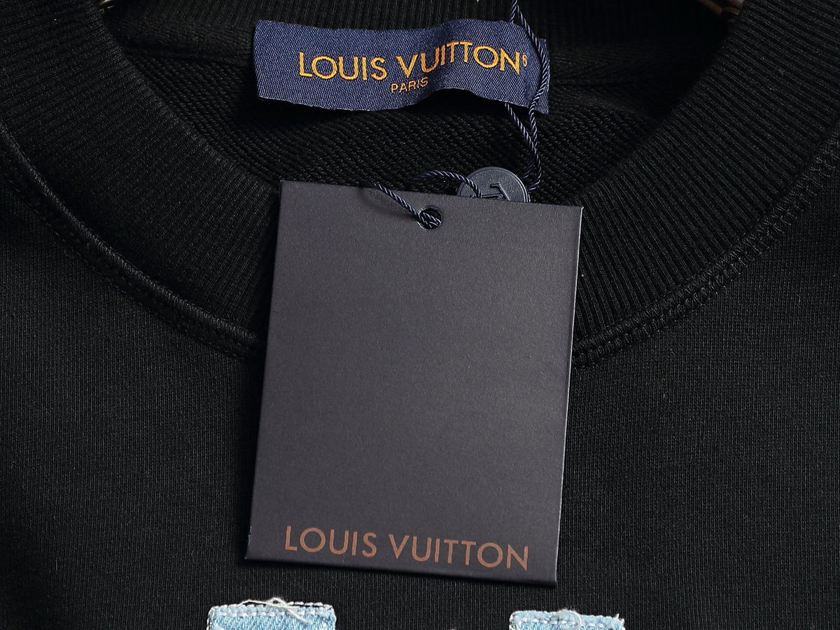 Denim Applique Sweatshirt