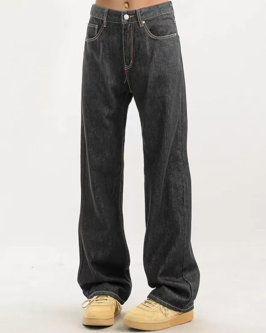 Classic Straight‑Leg Jeans