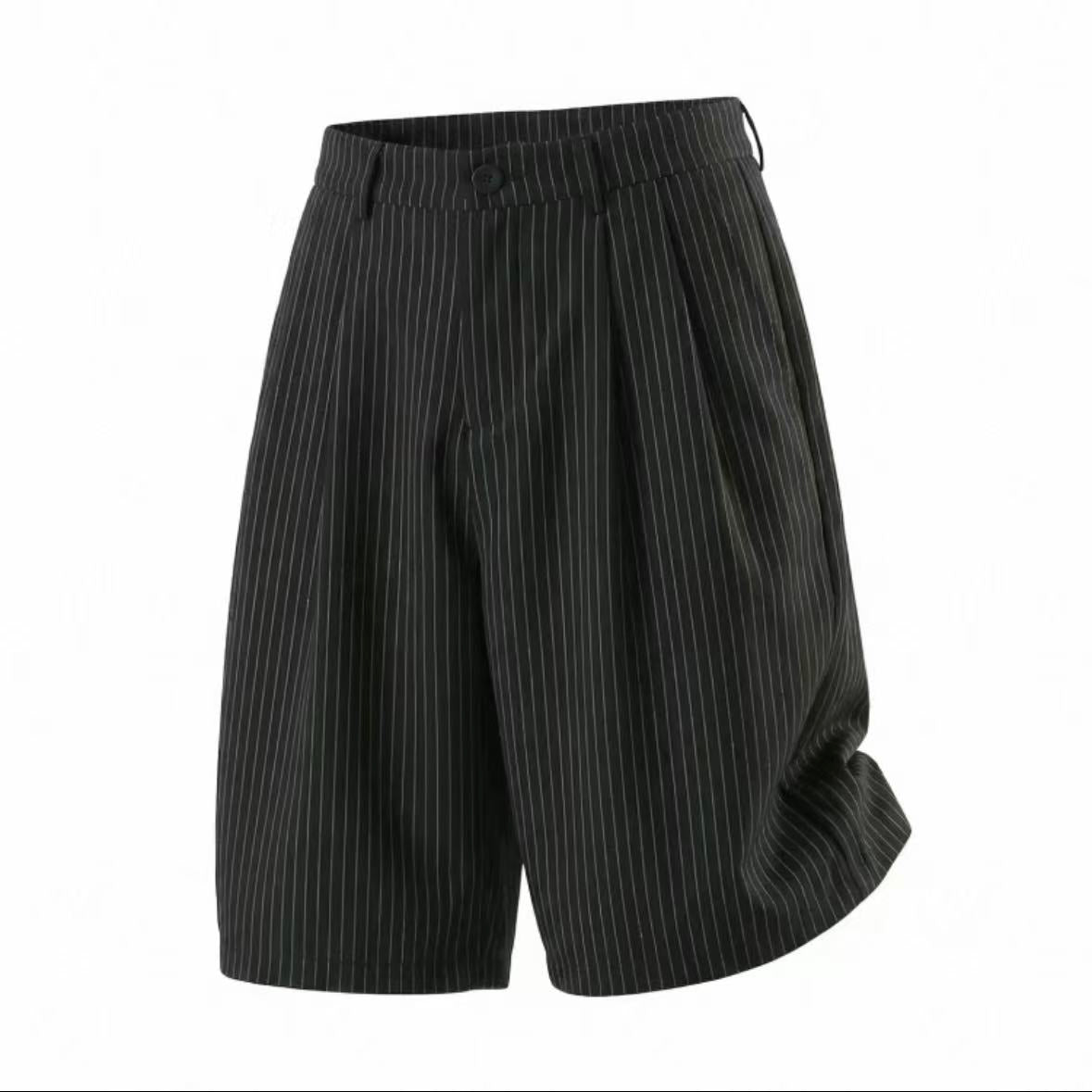 Striped Relaxed‑Fit Casual Shorts