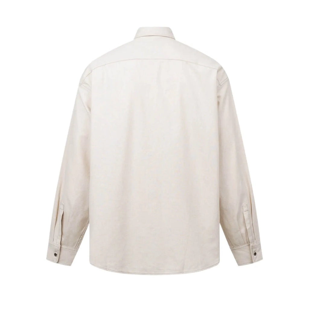 Pocket Cotton‑Linen Oversized Jacket