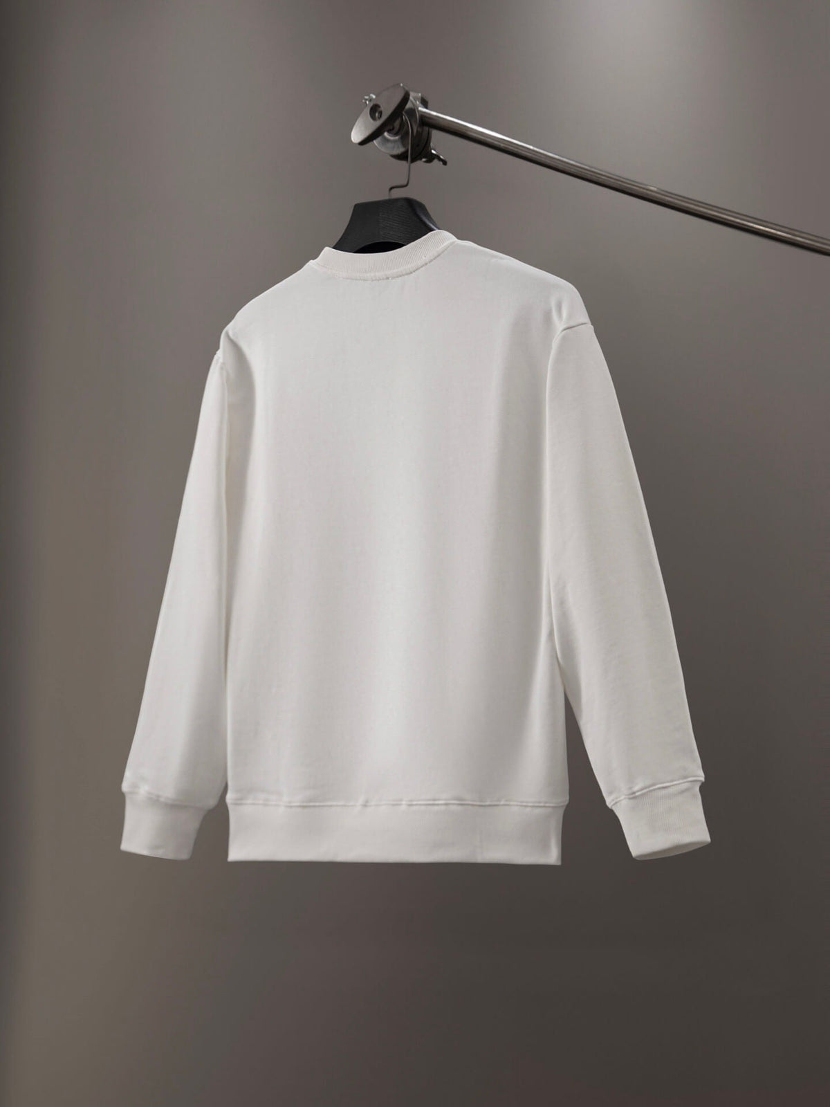 Offset Letter Embroidery Sweatshirt